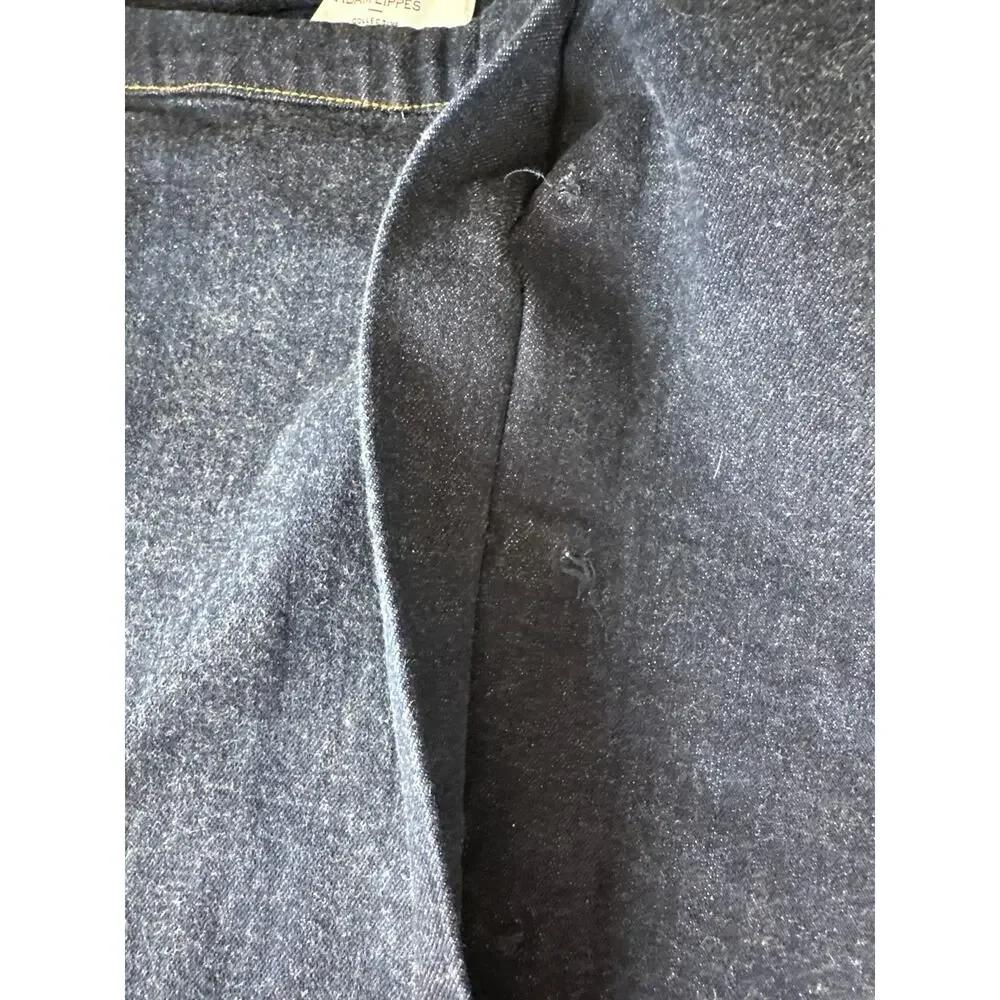 Adam Lippes Denim Skirt Cotton Blend Mini A-Line Medium Wash Blue 8 NO BUTTONS - Picture 7 of 10